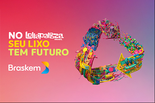 Pelo segundo ano consecutivo, Braskem estimula economia circular no Lollapalooza Brasil